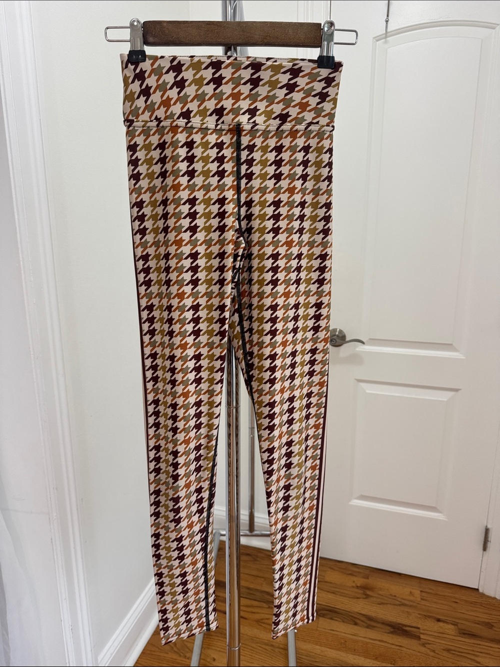 For the Love of Rockstars High-Waist Houndstooth Leggings Sz XS